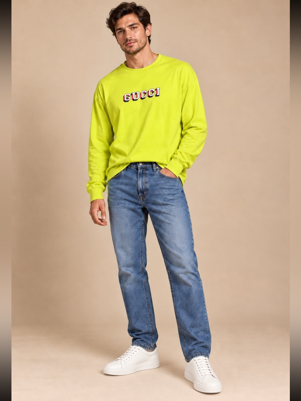 Gucci Vibrant Yellow Crewneck NWT